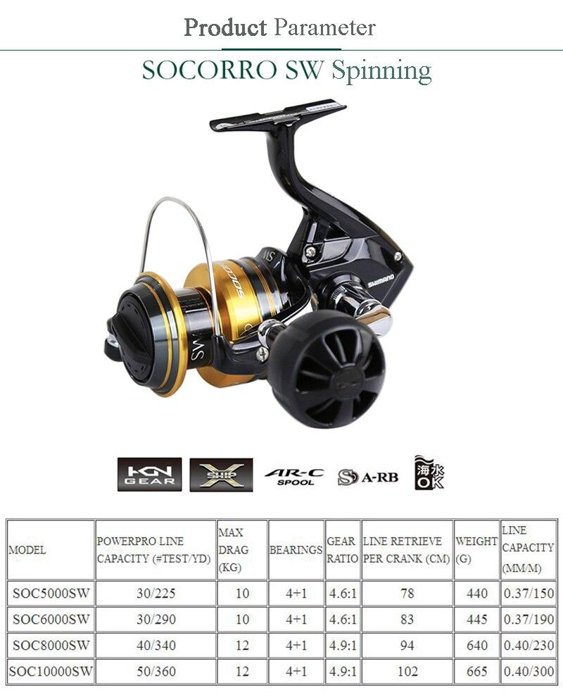 Spinning Reel 17 SEDONA 8000 Gear Ratio 4.9:1 Fishing Reel IN BOX