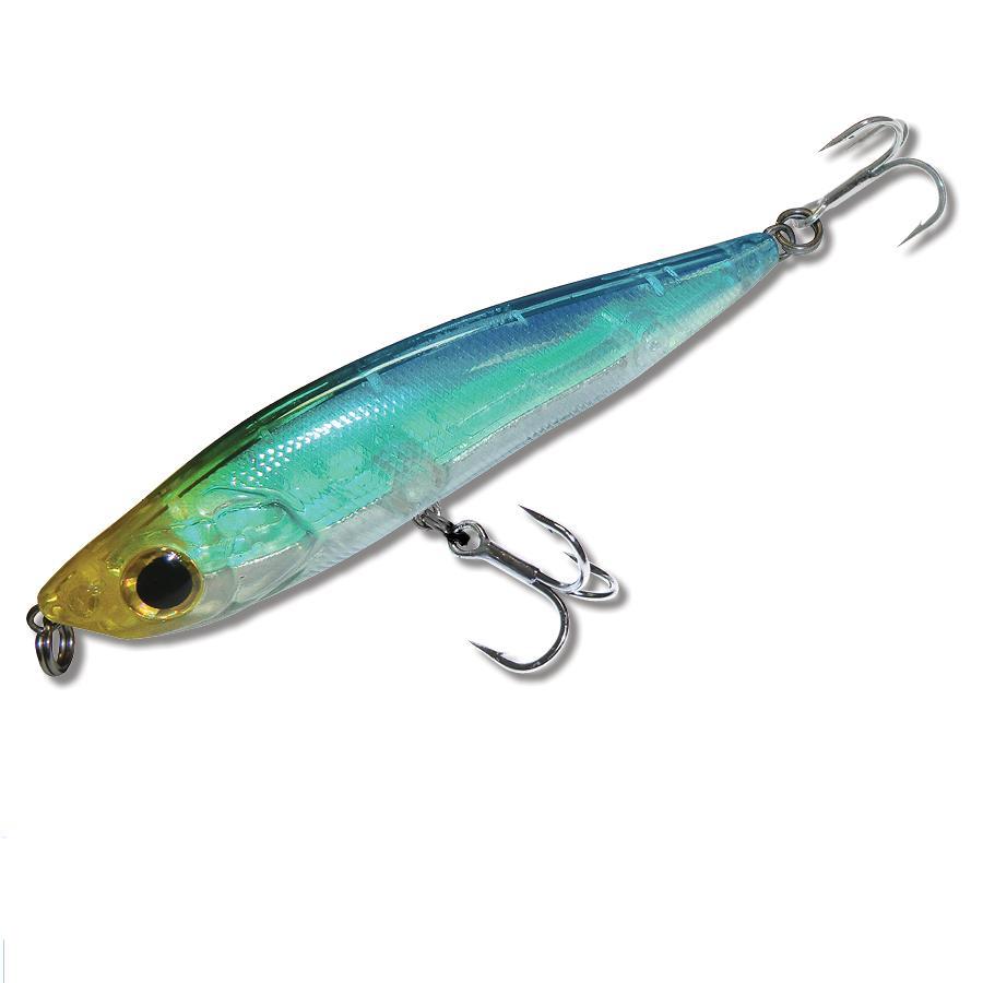 UV Blue and Chartreuse Minnow - Flashy Fish Lures