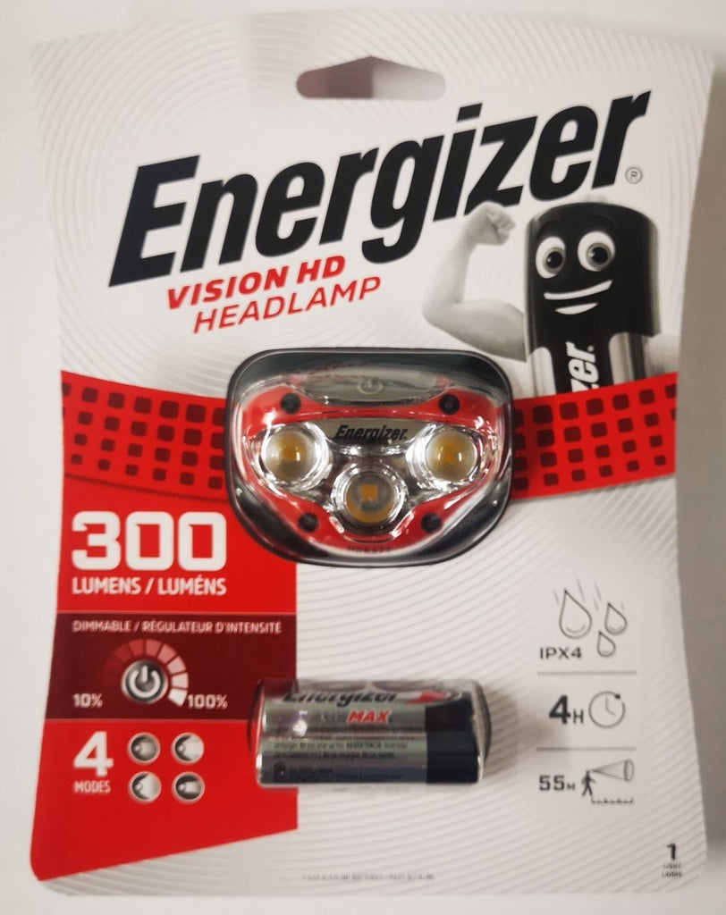 Energizer Vision HD Headlamp 300 Lumens - Stil Fishingheadlight