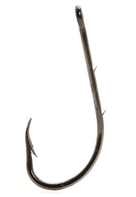 AGOOL Baitholder Fishing Hooks Long Shank Beak Bait Holder Hooks Black Offset Jig Fishing Hooks with 2 Barbs 50-150pcs Size:4#-6/0#