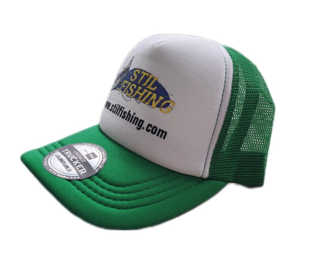 帽子 Creek Angler's Device Logo cap Green Flat Bill Fishing Cap | Angler Armour