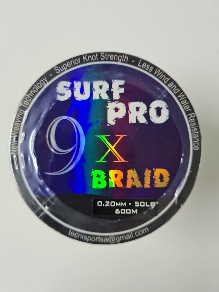 Tecni Perline Surf Pro 9X Braid 600m (Yellow) - Stil Fishingbraid